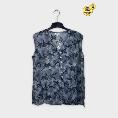 Chemisier vintage à motifs floraux 🌿 Top mode L