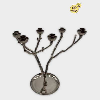 Bougeoir décoratif argenté Polspotten 🕯️