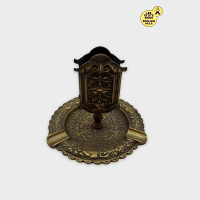 Cendrier Ancien en Laiton Décoratif 🚬