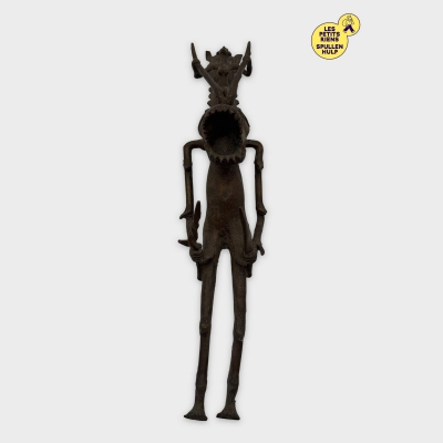 Statuette Africaine en Bronze 🗿 Art Tribal Ancien