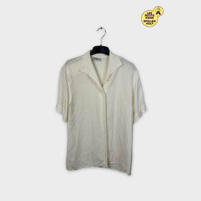 Chemisier Betty barclay blanc cassé détails ajourés