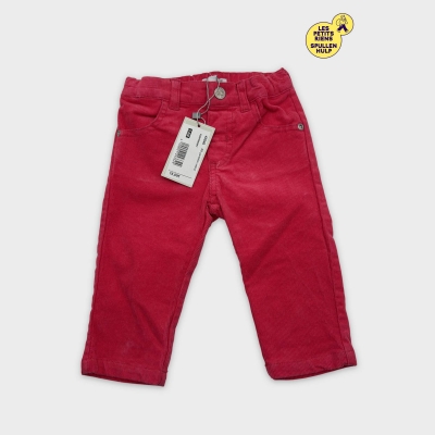 Pantalon bébé velours côtelé rose framboise 3-6 mois Buissonnière 🩷