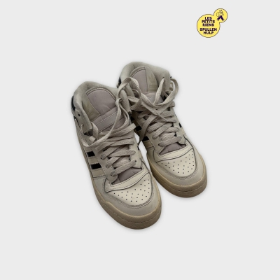 Adidas Forum Baskets montantes 👟 Cuir blanc cassé noir 37