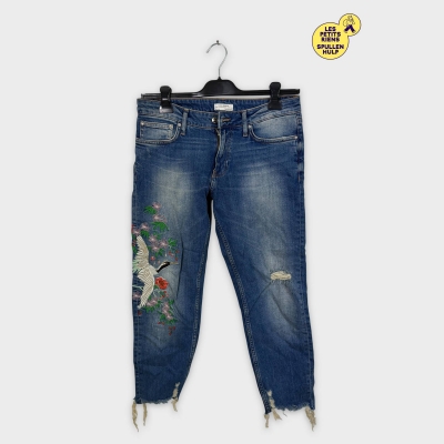Jean Zara brodé et troué M 👖