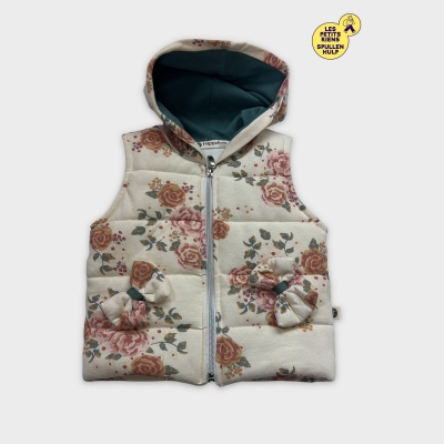 Gilet Hippilbaby matelassé à fleurs 9-12 mois 🌸