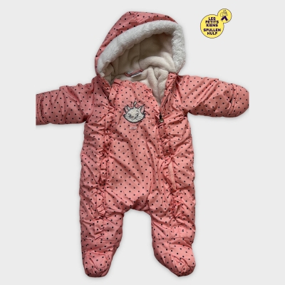 Combinaison pilote Orchestra rose à pois 3-6 mois 🌸