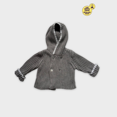 Jacadi paris gilet gris capuche 3-6M 🧸