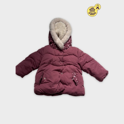 Doudoune Tape à l'Oeil 18-24M bordeaux motifs fleuris 🌸