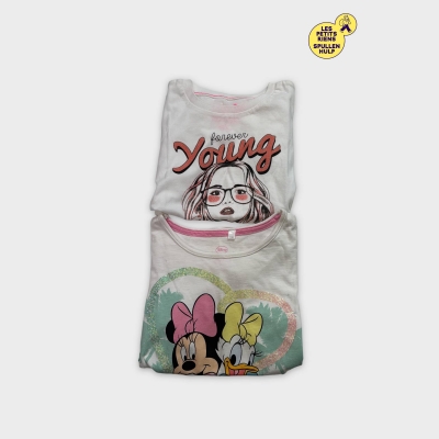 Lot de deux trshirts 6 ans / 116 cm 👧