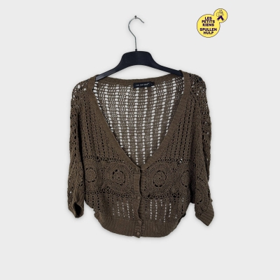 Gilet ajouré marron Vue Sur Mer L 🤎