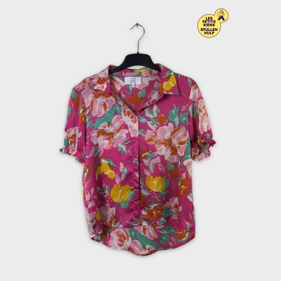 Chemisier fleuri rose Millenium L 🌸