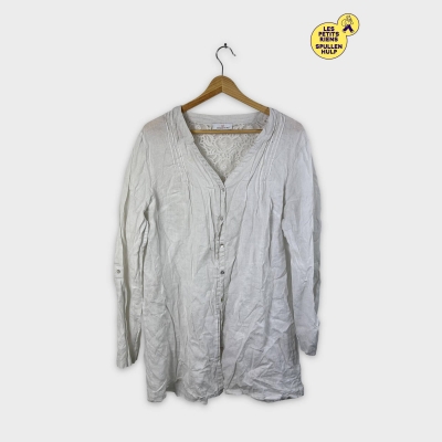 Chemisier blanc Jacqueline riu 4XL 🤍 Dentelle au dos élégant