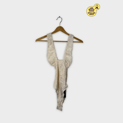 Body dentelle ivoire Shein S