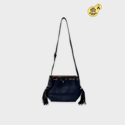 Sac Seau Bleu Marine à Franges 👜