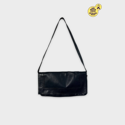 Sac à main en cuir bleu marine 👜