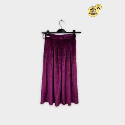 Jupe plissée velours violet S 💜 C&A