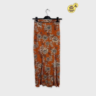 Jupe Longue Fleurie Orange 🌼 Selfridge S