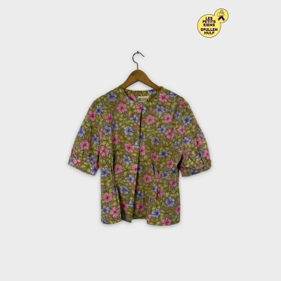 Blouse Vintage à Fleurs 🌸 Sixth Sense XXL 44