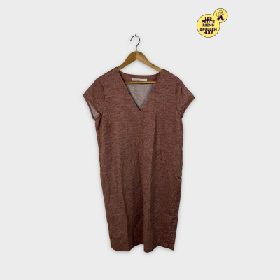 Robe courte marron chinée Nathalie vleeschouwer 👗