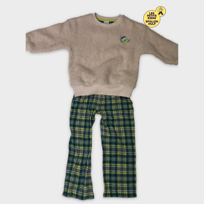 Ensemble Pilou Pilou Veritas 🧸 Smiley Vert 3 ans