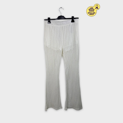 Pantalon crochet blanc Bershka L 🤍