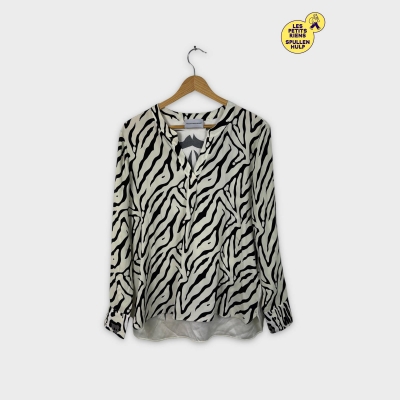 Chemisier Herzen's angelegenheit 🦓 motif zèbre soie S