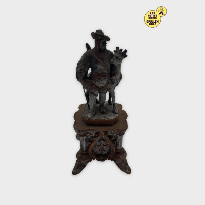 Figurine métal cavalier et cheval 🐴 décoration vintage