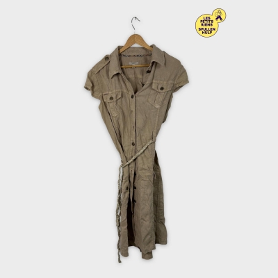 Robe Chemise Burberry London Beige Ceinture Tressée M 💛