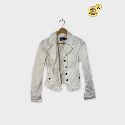 Veste en jean blanche D&g S 🤍