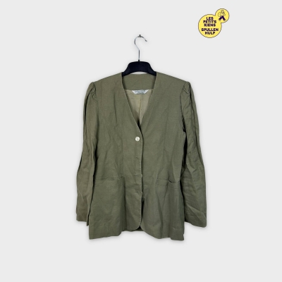 Blazer Vintage Laura ashley 🌿 Veste Lin Femme M