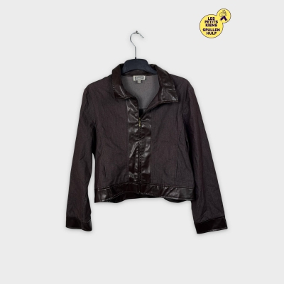 Veste Etam marron effet cuir XL 🧥
