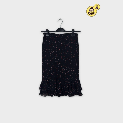 Jupe noire à fleurs roses H&m 🌸 M