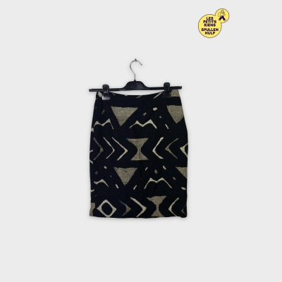 Jupe Max mara Studio Noire Beige Motifs Géométriques L 🖤