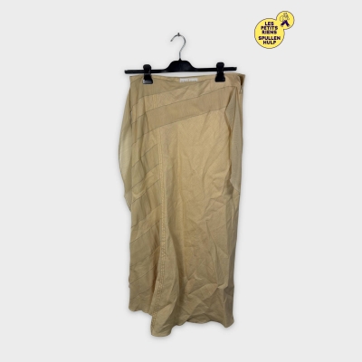 Jupe Midi Plissée Beige Un Jour Ailleurs 🌼 Taille xxxl