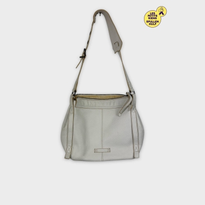 Sac à main bandoulière cuir blanc Sisley 👜