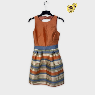 Robe Cocktail Kocca Events Orange Rayée XS 🧡