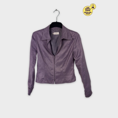 Veste lilas en suédine Mng S 💜
