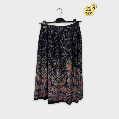 Jupe Wallis Imprimé Floral Vintage XL 🌸🌺
