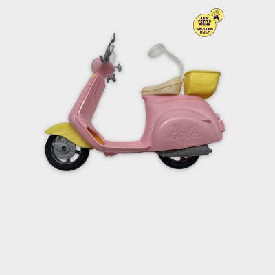 🛵 Scooter Barbie Rose et Jaune Taille unique