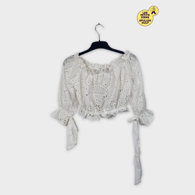 Chemisier blanc broderie anglaise Motel M 🤍