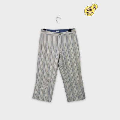 Pantacourt rayé bleu beige Liz claiborne XL 👖