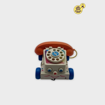 Téléphone jouet Fisher price vintage à roulettes 📞