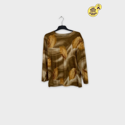 blouse manches longues motif feuilles 🍂🍁 L