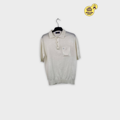 Polo manches courtes blanc Guy de Berac L 👕