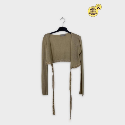 Gilet beige à nouer Nill's collection Autre très bon état