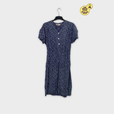 Robe fleurie vintage manches bouffantes 🌸