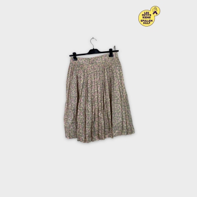 Jupe plissée fleurie rose et vert Autre 🌸🌼