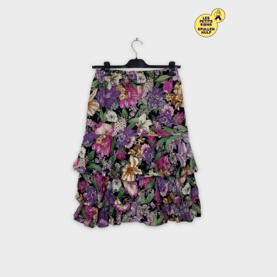 Jupe fleurie vintage à volants Autre 🌸🌼