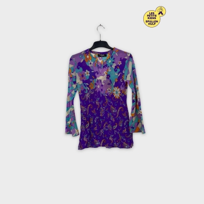 Blouse fleurie manches longues Fi-filles Autre 💜🌸