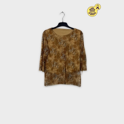 Chemisier Yessica à motifs transparent XL 🌼